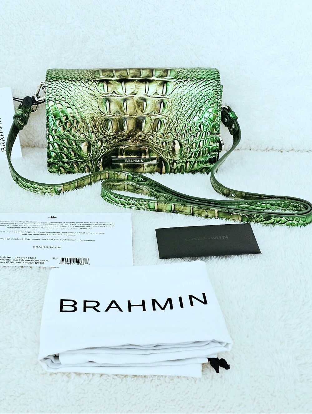 NWT Brahmin CACTI GREEN Minuette